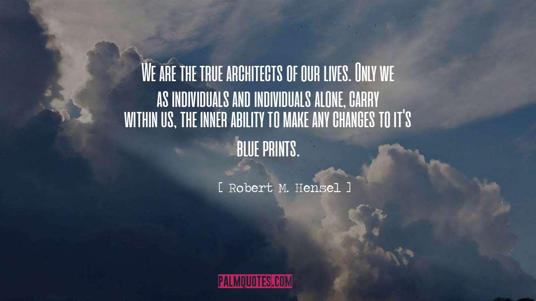 Blue quotes by Robert M. Hensel