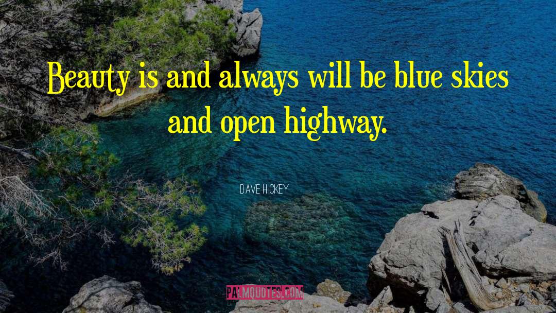 Blue Skies quotes by Dave Hickey