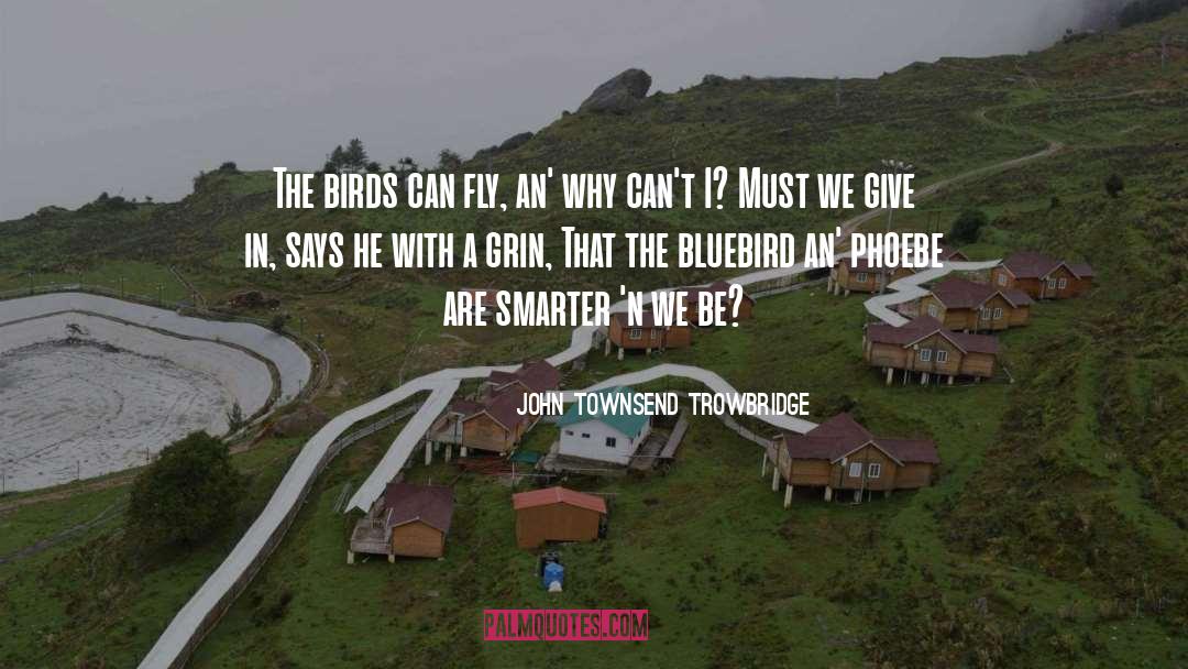 Bluebird quotes by John Townsend Trowbridge