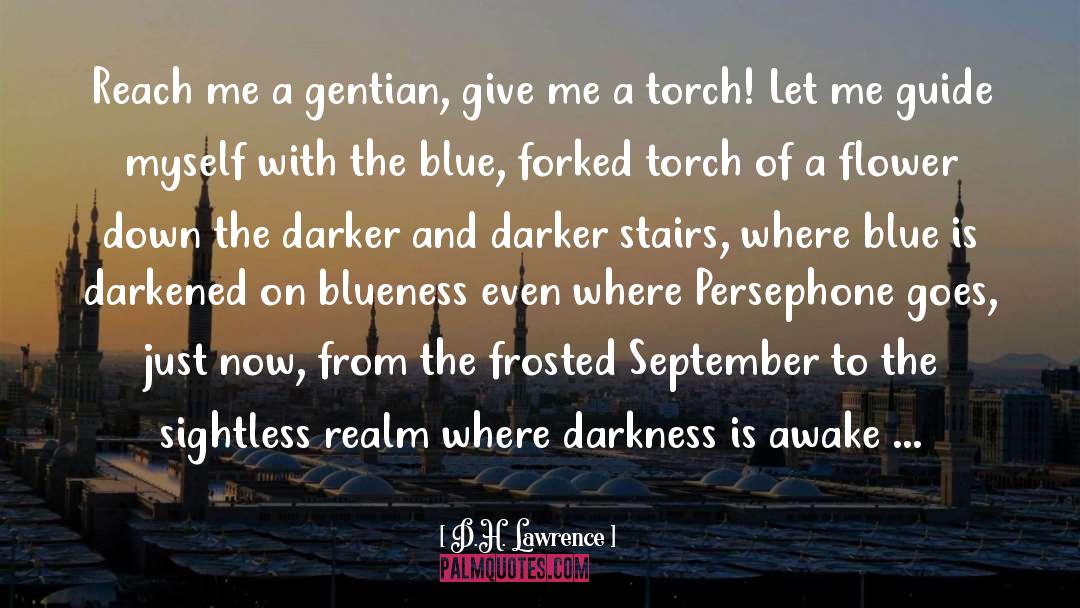 Blueness quotes by D.H. Lawrence