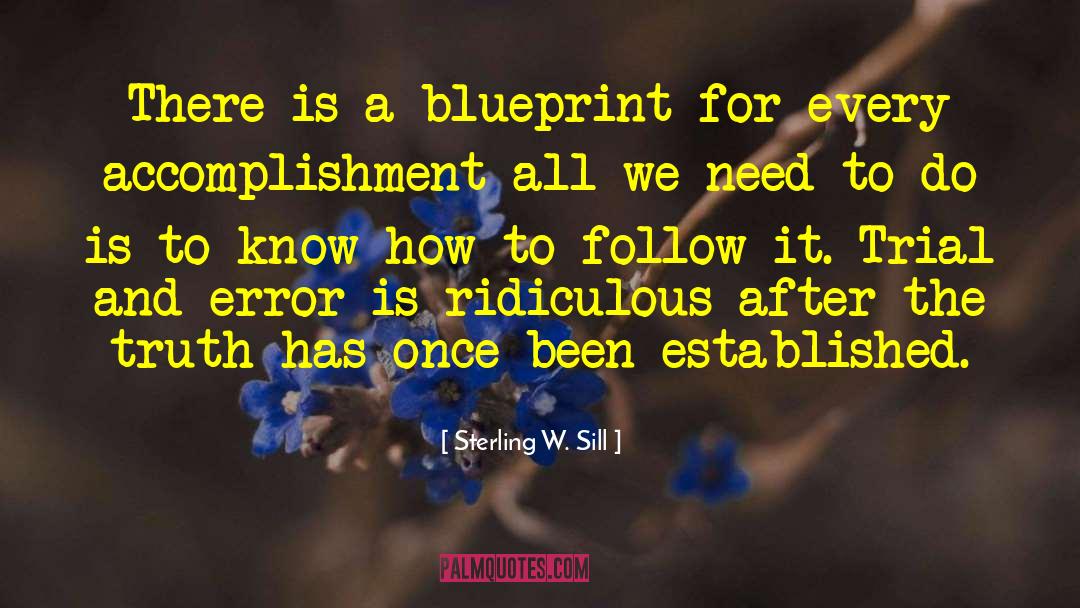 Blueprint quotes by Sterling W. Sill