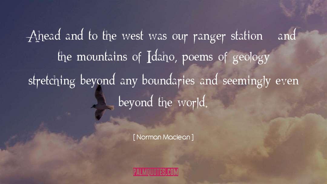 Blueshirts Rangers quotes by Norman Maclean