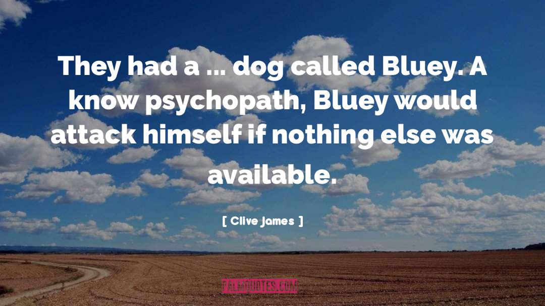 Bluey Chili quotes by Clive James