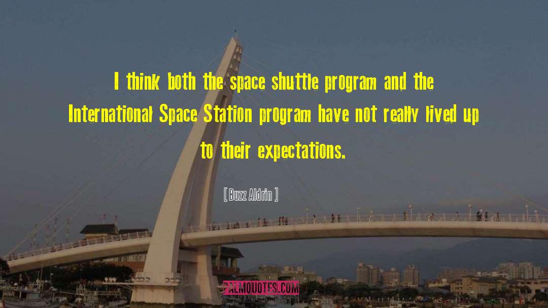 Blunden Shuttle quotes by Buzz Aldrin
