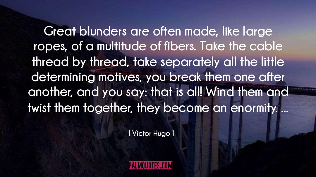 Blunders quotes by Victor Hugo