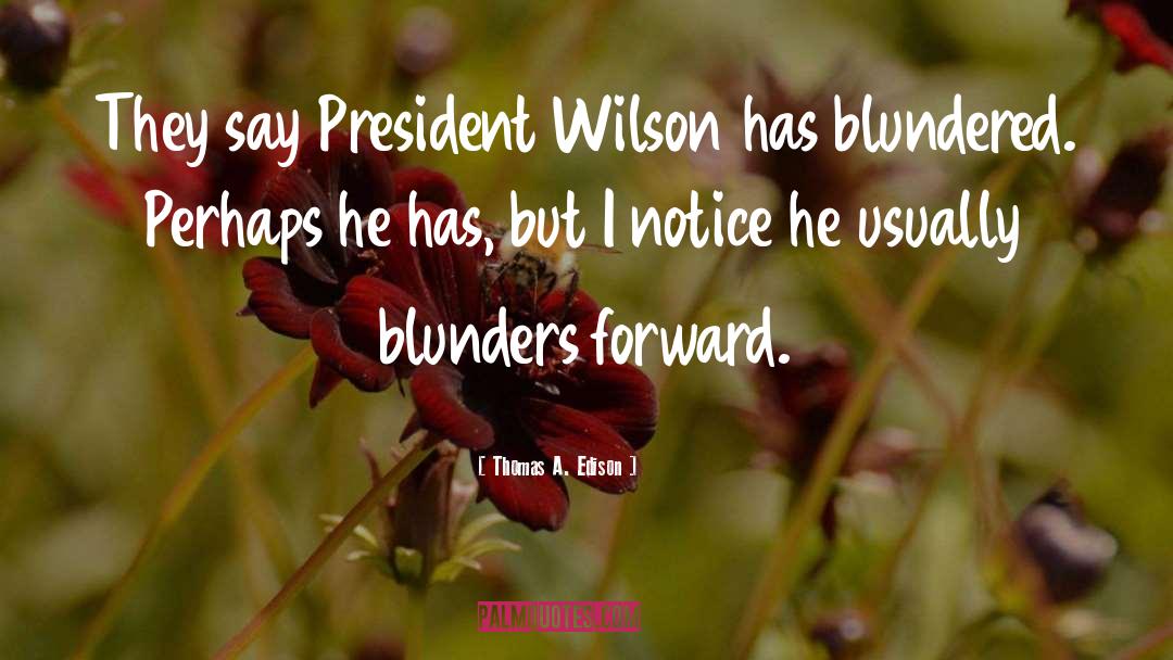 Blunders quotes by Thomas A. Edison