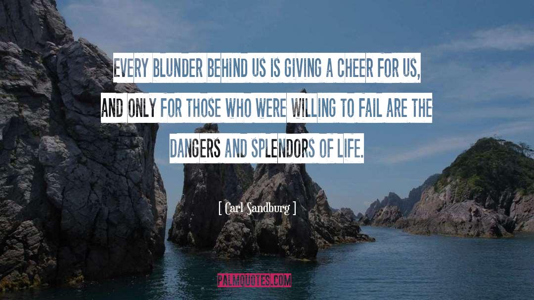 Blunders quotes by Carl Sandburg