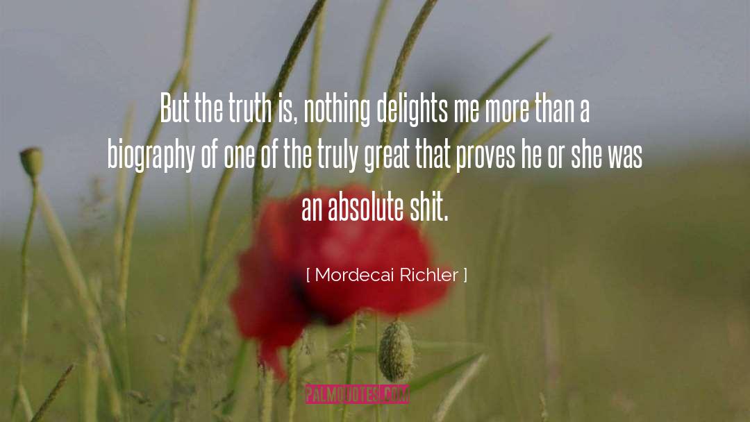 Blunt Honesty quotes by Mordecai Richler