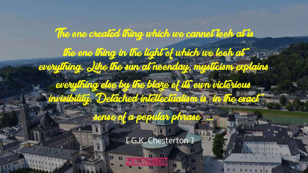 Blur quotes by G.K. Chesterton