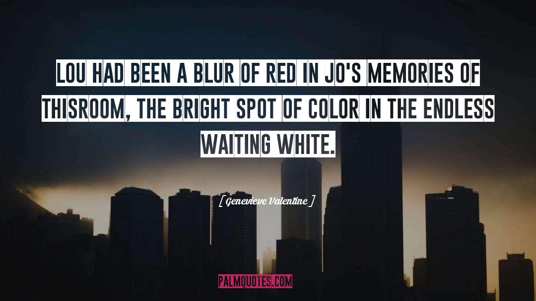 Blur quotes by Genevieve Valentine