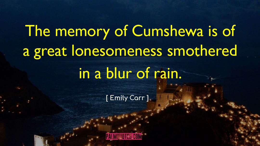 Blur quotes by Emily Carr