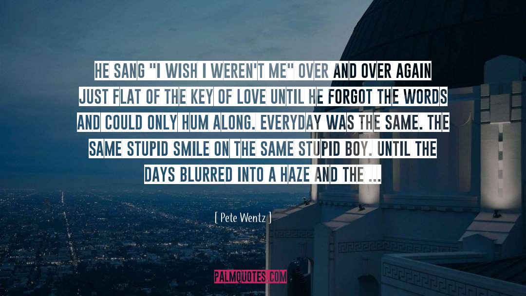 Blurred quotes by Pete Wentz