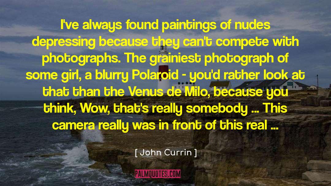 Blurry quotes by John Currin