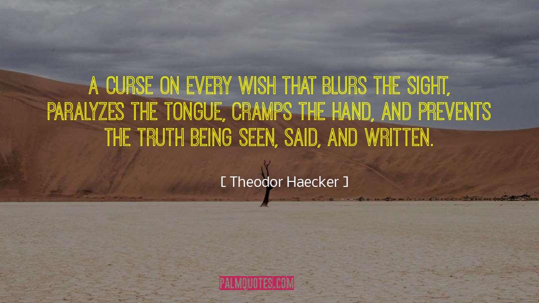 Blurs quotes by Theodor Haecker