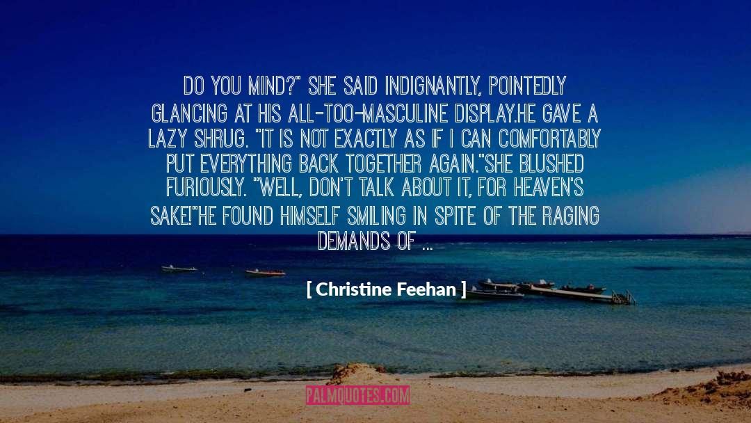 Blushed quotes by Christine Feehan