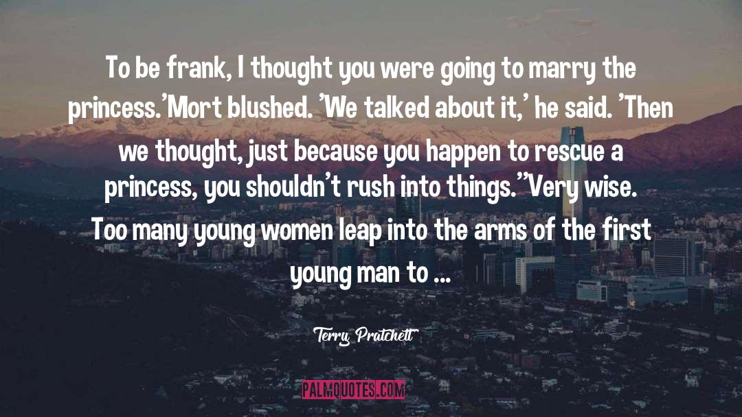 Blushed quotes by Terry Pratchett