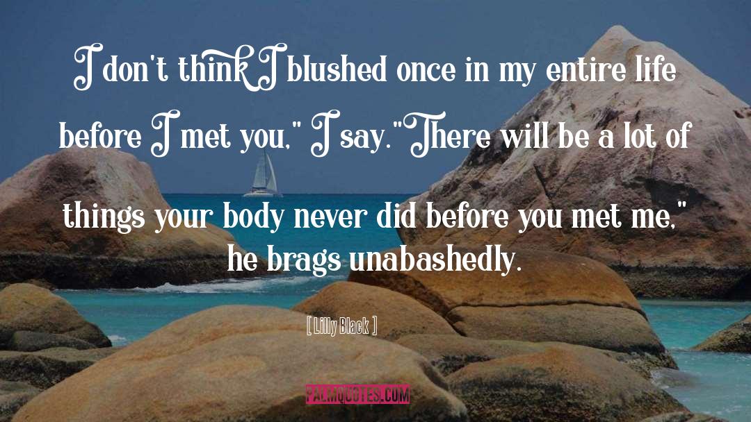 Blushed quotes by Lilly Black