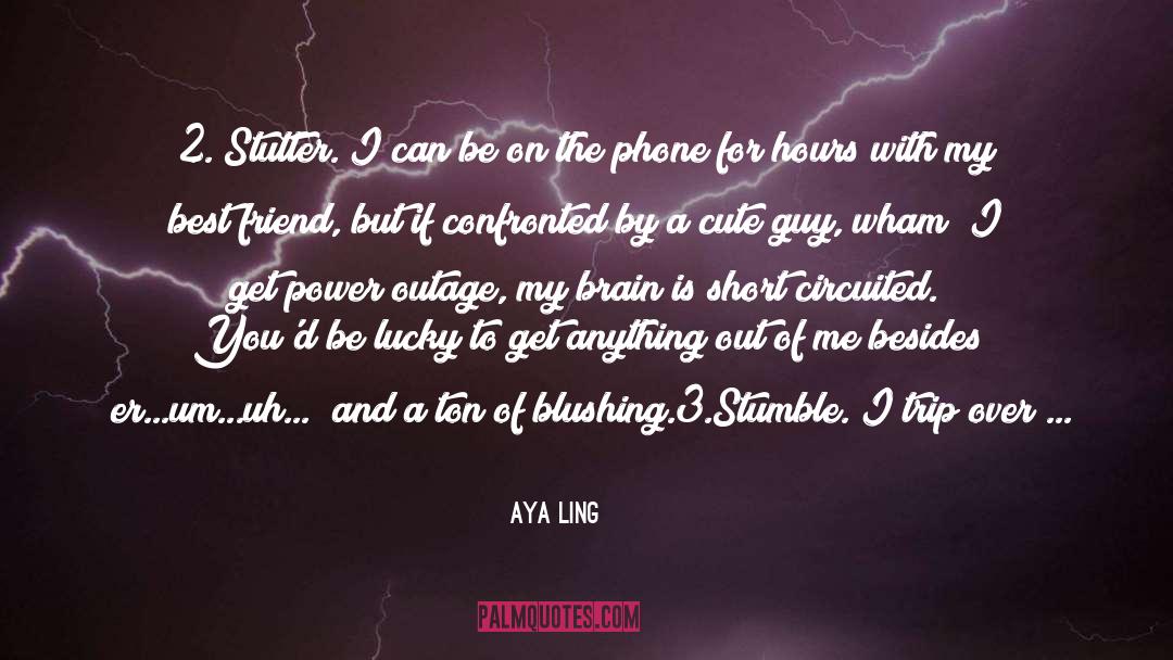 Blushing quotes by Aya Ling