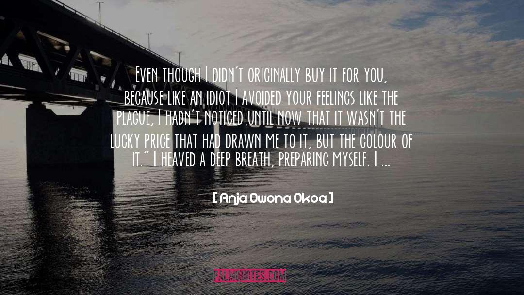 Blushing quotes by Anja Owona Okoa