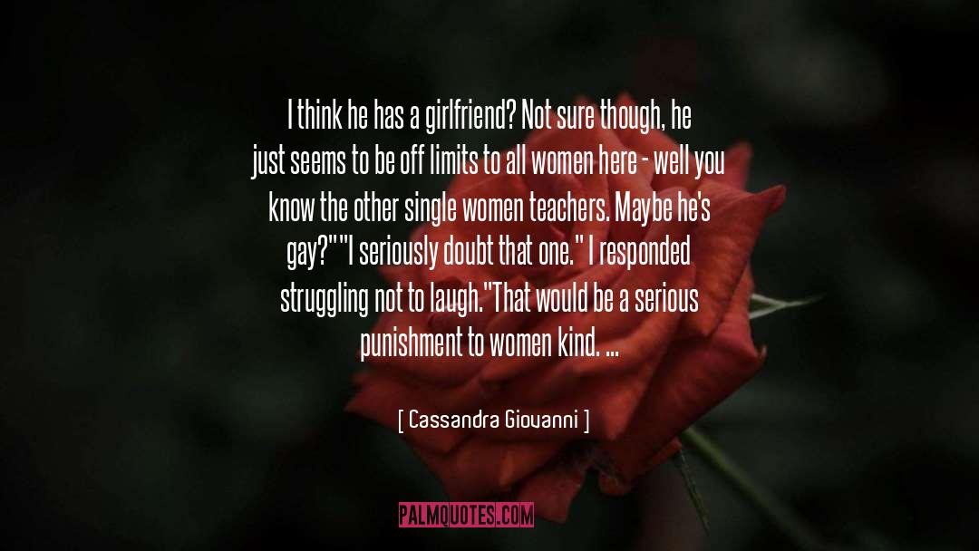 Blushing quotes by Cassandra Giovanni