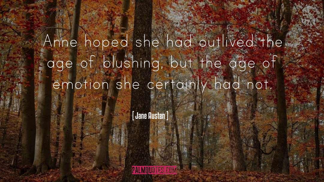 Blushing quotes by Jane Austen
