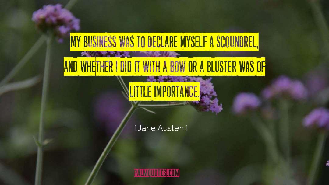 Bluster quotes by Jane Austen