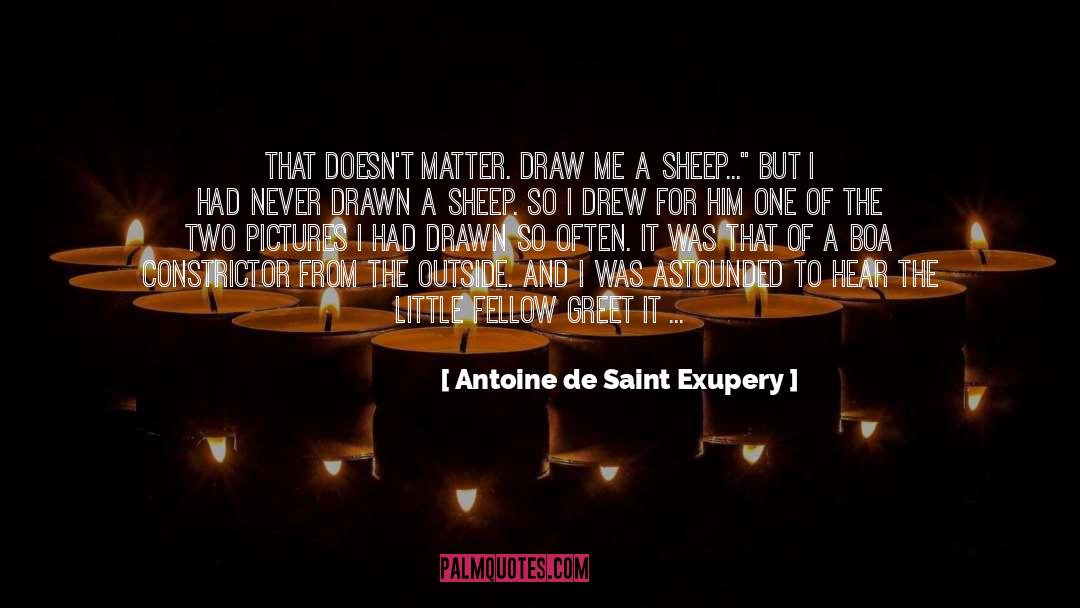 Boa Constrictor quotes by Antoine De Saint Exupery