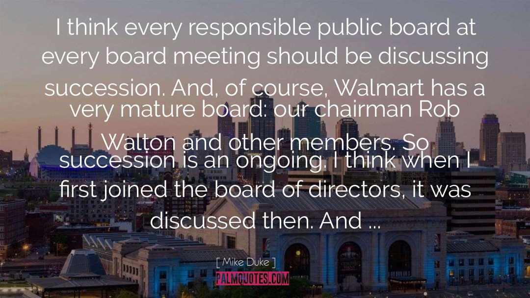 Board Of Directors quotes by Mike Duke