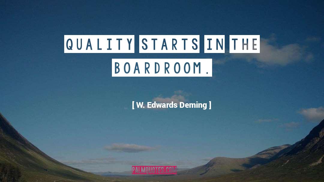 Boardroom quotes by W. Edwards Deming