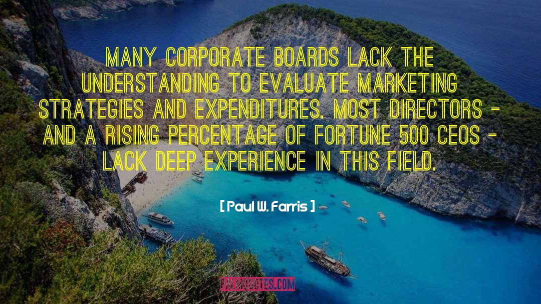 Boards quotes by Paul W. Farris