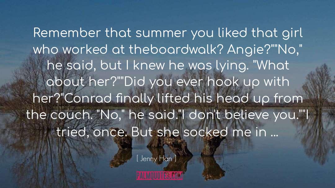 Boardwalk quotes by Jenny Han