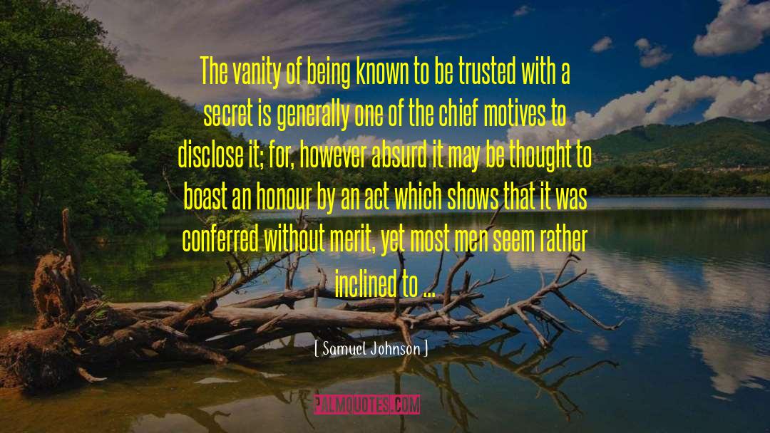 Boast quotes by Samuel Johnson