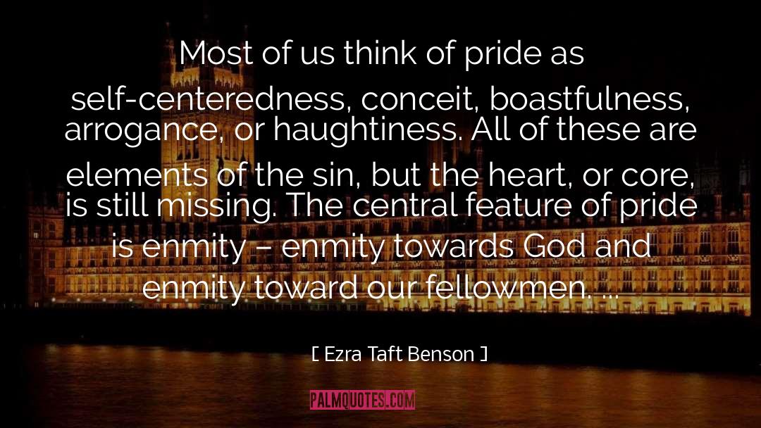 Boastfulness quotes by Ezra Taft Benson