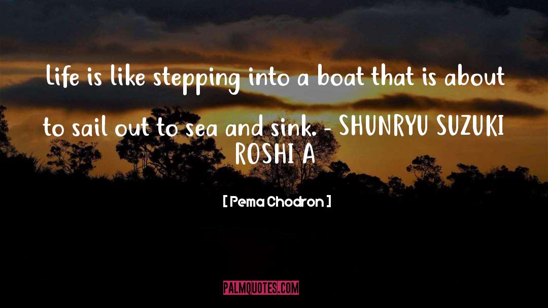 Boat quotes by Pema Chodron