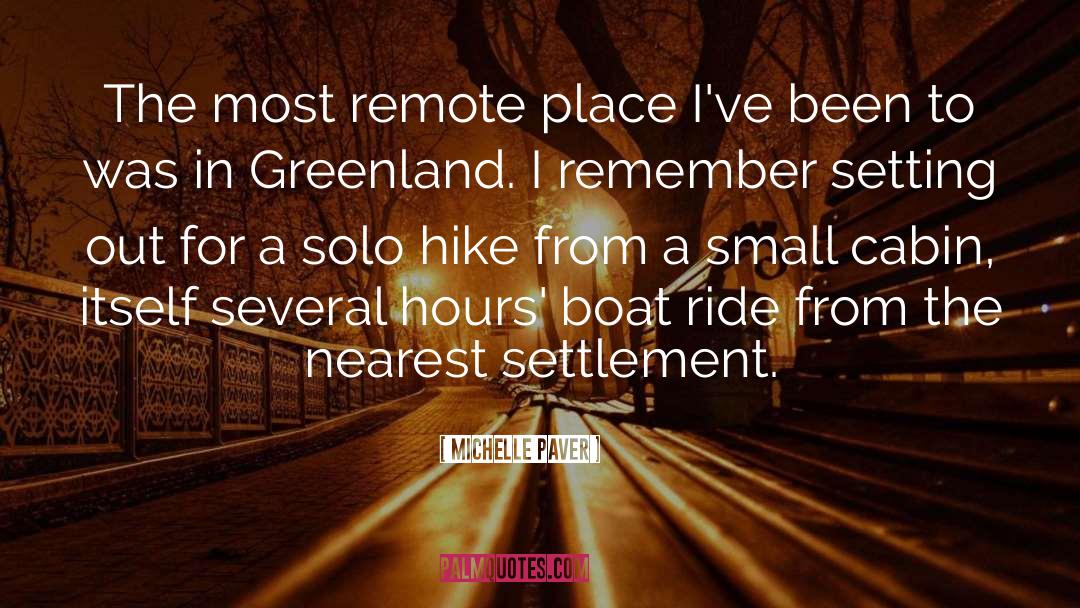 Boat quotes by Michelle Paver