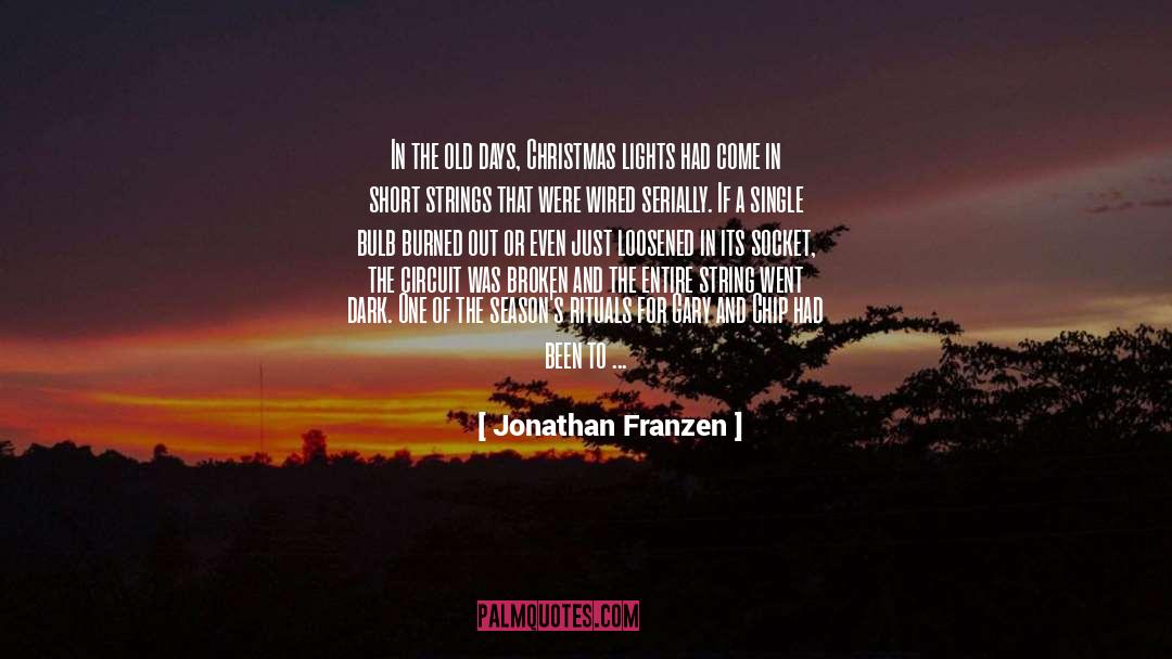 Boatk Christmas Short quotes by Jonathan Franzen