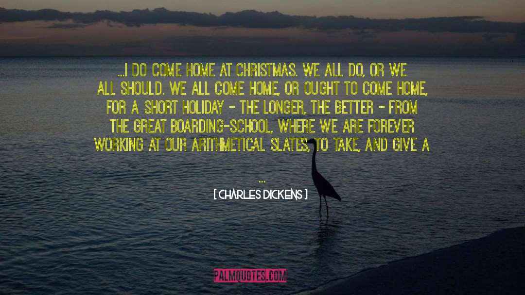 Boatk Christmas Short quotes by Charles Dickens