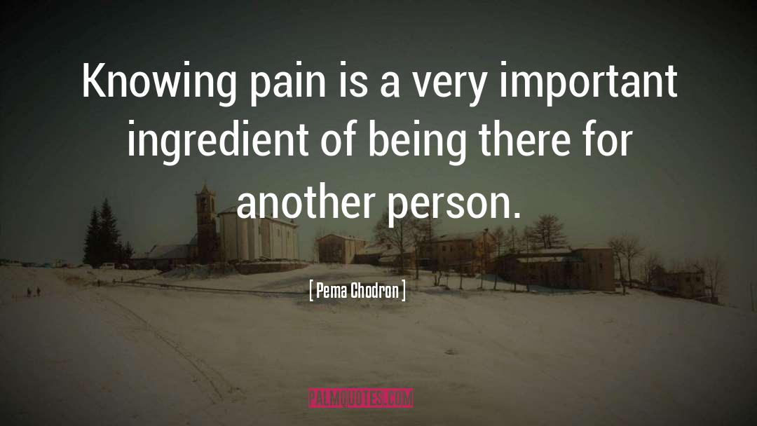 Bodily Pain quotes by Pema Chodron