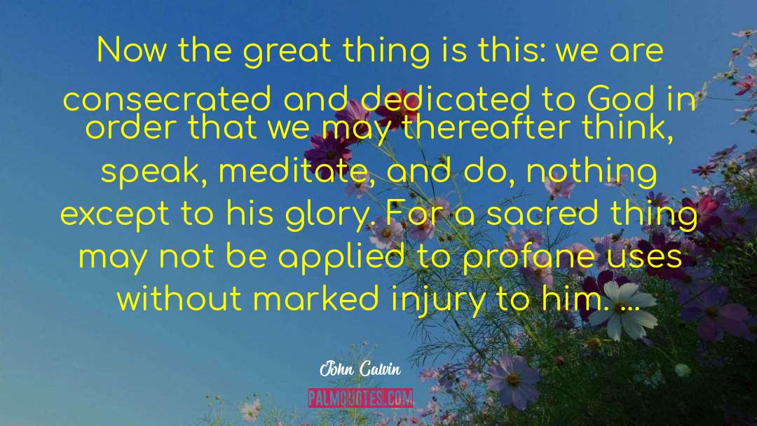 Bodly Injury quotes by John Calvin