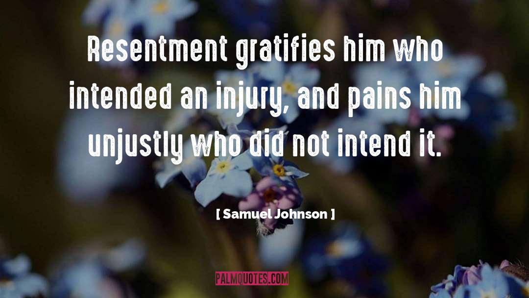 Bodly Injury quotes by Samuel Johnson