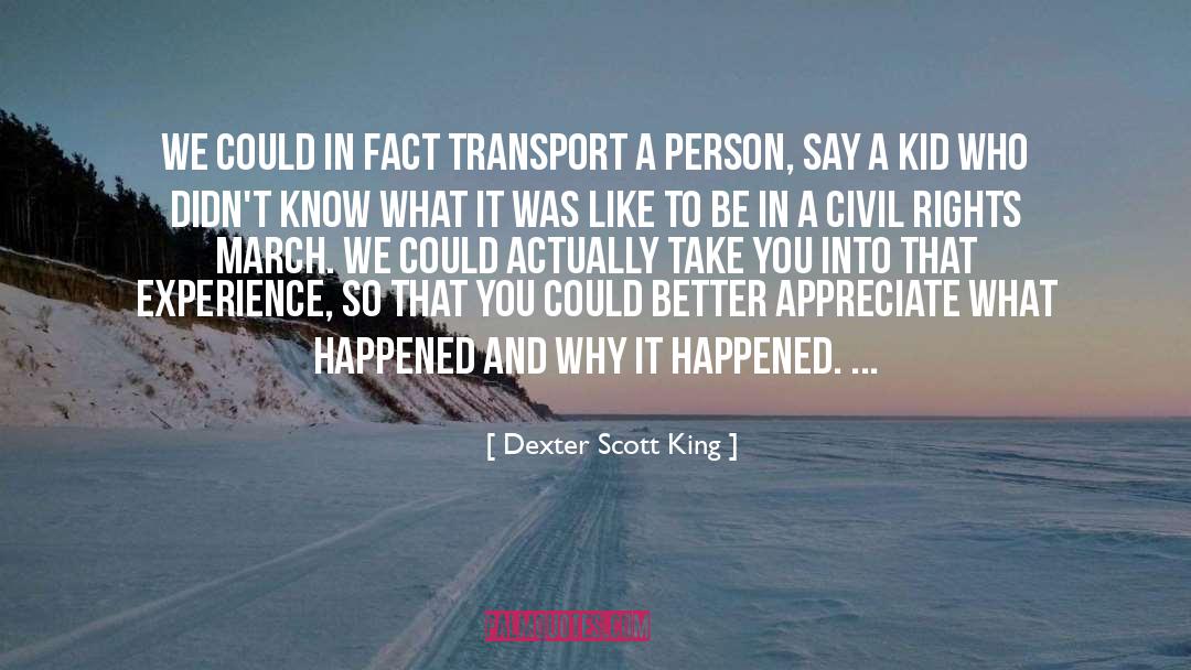 Body Experience quotes by Dexter Scott King
