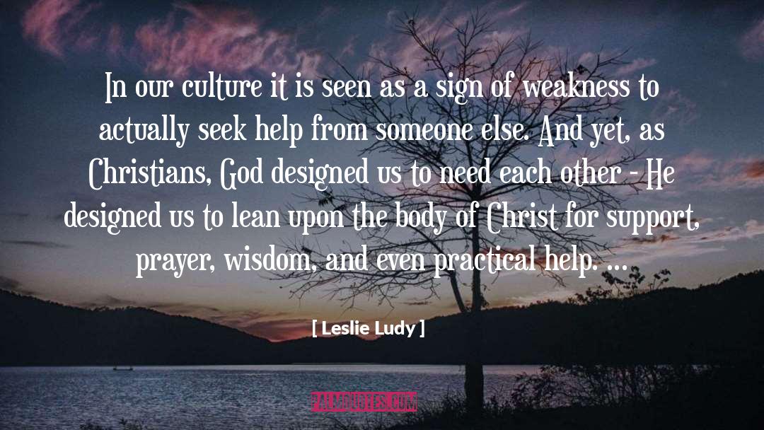 Body Of Christ quotes by Leslie Ludy