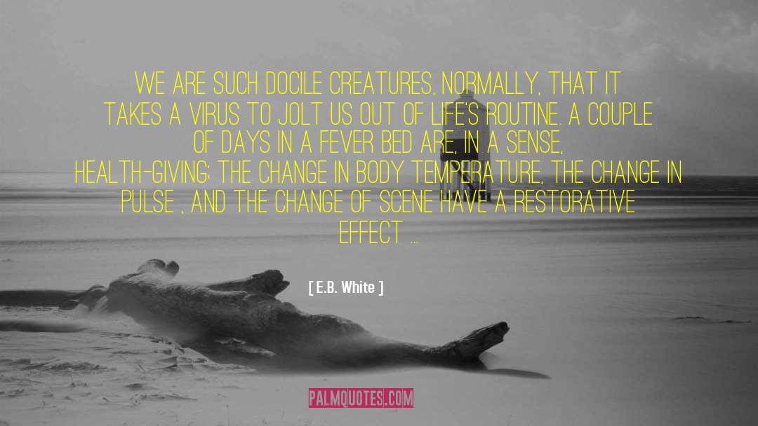 Body Temperature quotes by E.B. White