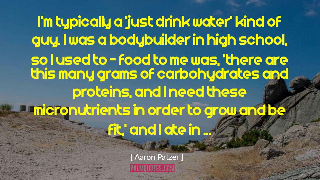 Bodybuilder quotes by Aaron Patzer