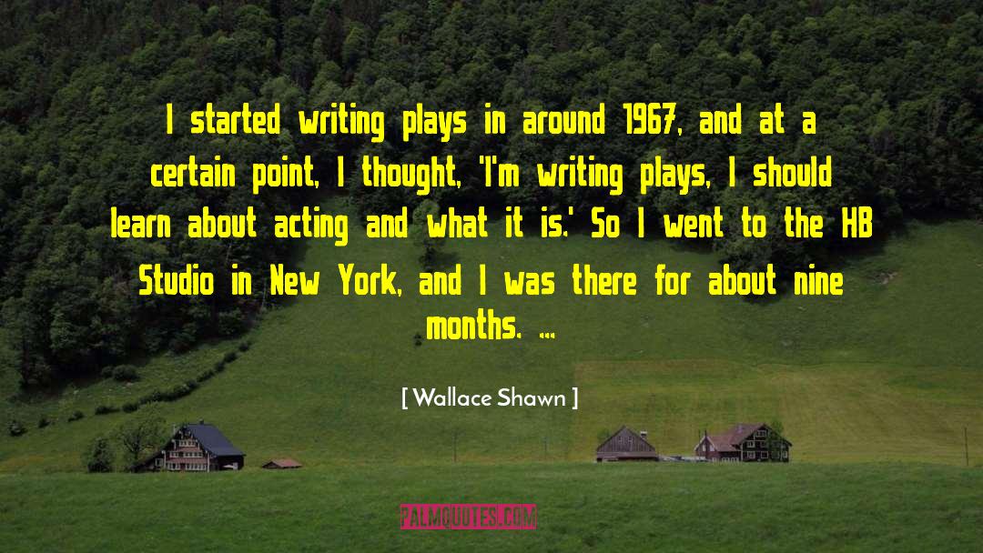 Boeri Studio quotes by Wallace Shawn