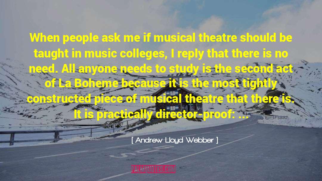 Boheme quotes by Andrew Lloyd Webber