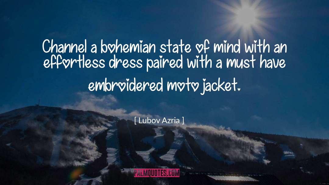 Bohemian quotes by Lubov Azria