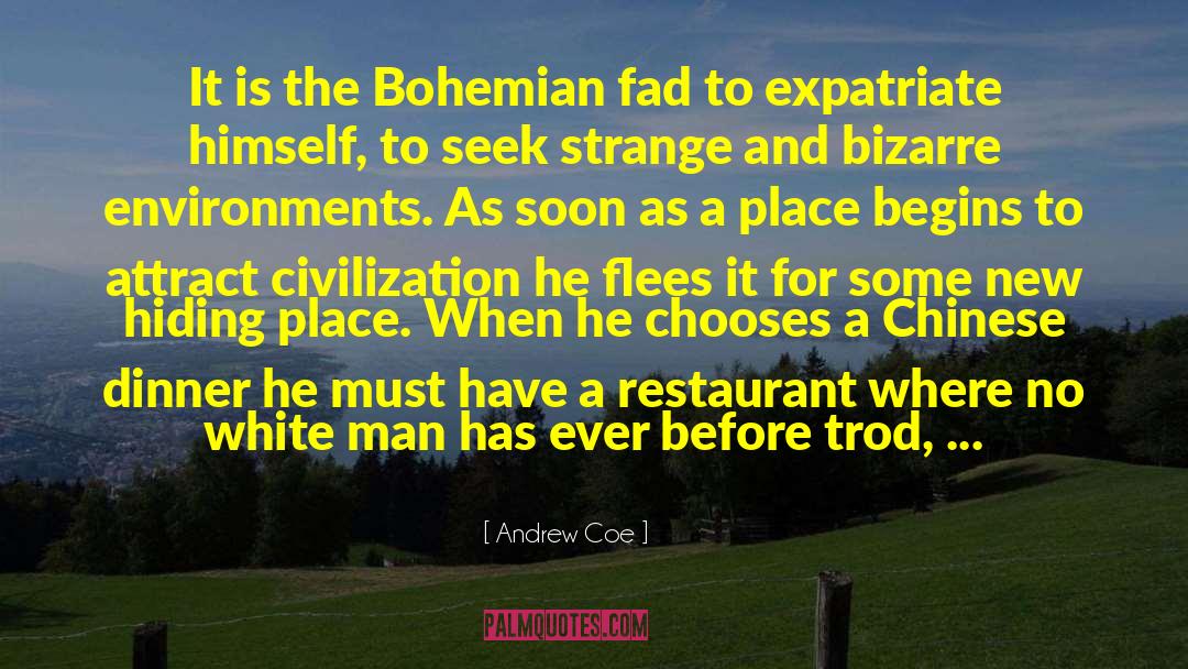 Bohemian quotes by Andrew Coe