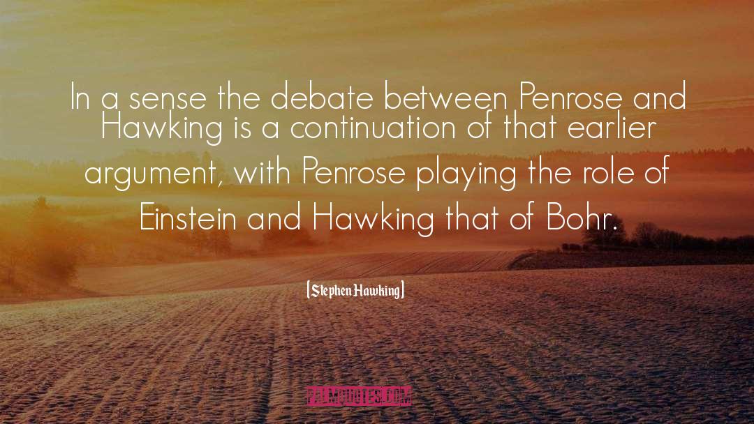 Bohr quotes by Stephen Hawking