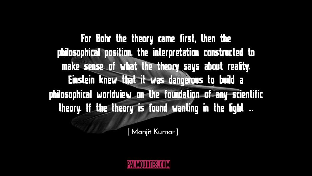 Bohr quotes by Manjit Kumar